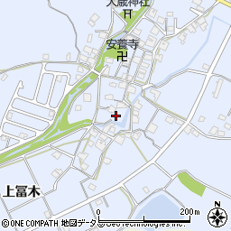 兵庫県加古川市志方町上冨木698-1周辺の地図