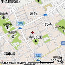 愛知県豊川市牛久保町八幡口8周辺の地図