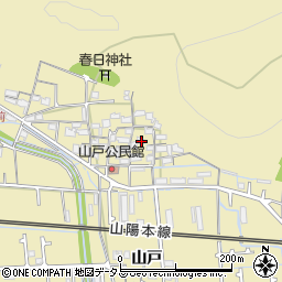 兵庫県姫路市勝原区山戸317周辺の地図