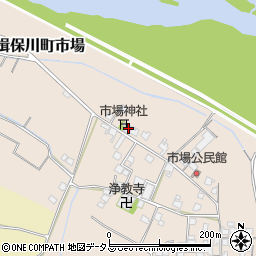 兵庫県たつの市揖保川町市場711周辺の地図