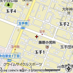 兵庫県姫路市玉手1丁目161周辺の地図