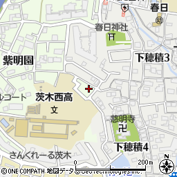 大阪府茨木市紫明園10-16周辺の地図