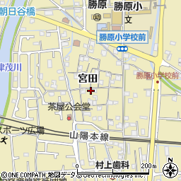 兵庫県姫路市勝原区宮田448周辺の地図