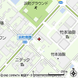 名古屋田邊株式会社　蒲郡営業所周辺の地図