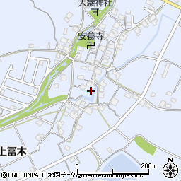 兵庫県加古川市志方町上冨木700-3周辺の地図