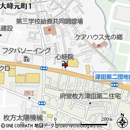 大阪府枚方市大峰元町2丁目1周辺の地図