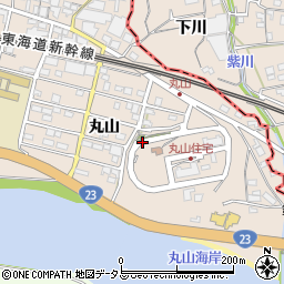 愛知県蒲郡市大塚町丸山周辺の地図