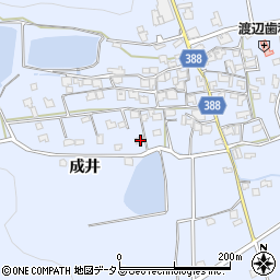 兵庫県加古川市志方町成井446周辺の地図