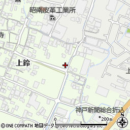 兵庫県姫路市四郷町上鈴304-1周辺の地図
