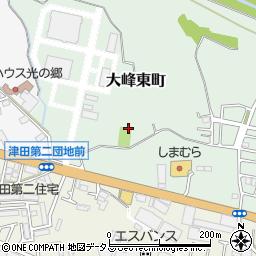 大阪府枚方市大峰東町周辺の地図