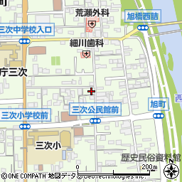 広島県三次市三次町1811-1周辺の地図