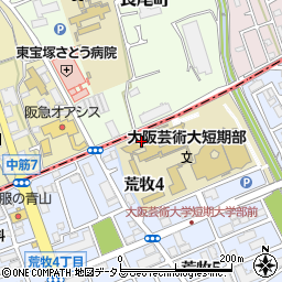 大阪芸術大学短期大学部　伊丹学舎　体育館周辺の地図