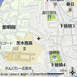 大阪府茨木市紫明園10-15周辺の地図