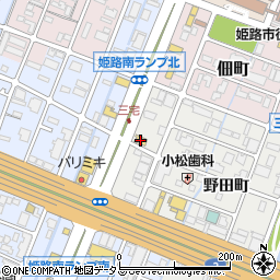 文楽姫路駅南店周辺の地図