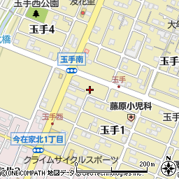 兵庫県姫路市玉手1丁目168周辺の地図