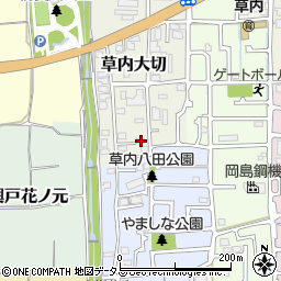 京都府京田辺市草内大切58-2周辺の地図