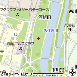 愛知県西尾市一色町大塚上野新田周辺の地図