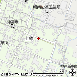 兵庫県姫路市四郷町上鈴290周辺の地図