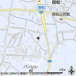 兵庫県加古川市志方町投松729周辺の地図