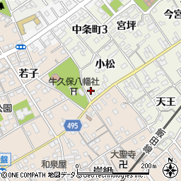 豊川信用金庫牛久保支店周辺の地図