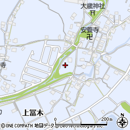 兵庫県加古川市志方町上冨木694周辺の地図