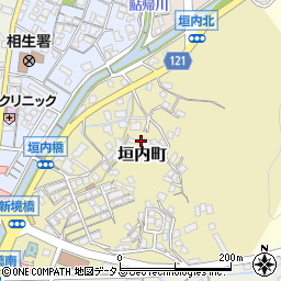 兵庫県相生市垣内町周辺の地図