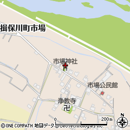 兵庫県たつの市揖保川町市場706周辺の地図