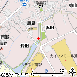 愛知県蒲郡市鹿島町周辺の地図