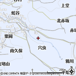 京都府綴喜郡井手町多賀穴虫周辺の地図