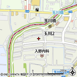 大阪府高槻市玉川2丁目40周辺の地図
