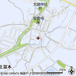 兵庫県加古川市志方町上冨木700-2周辺の地図