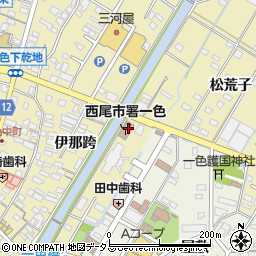 愛知県西尾市一色町一色伊那跨53周辺の地図