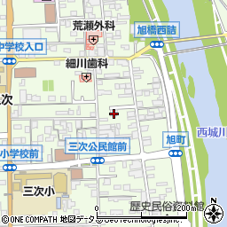 広島県三次市三次町1553-3周辺の地図