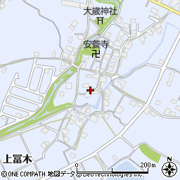 兵庫県加古川市志方町上冨木701周辺の地図