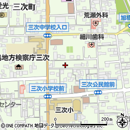 広島県三次市三次町1800周辺の地図