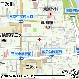 広島県三次市三次町1804-1周辺の地図