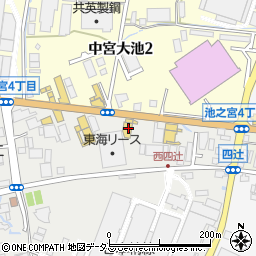 ＨｏｎｄａＣａｒｓ大阪枚方中央店周辺の地図