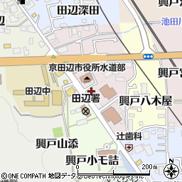 京都府京田辺市興戸犬伏5-9周辺の地図