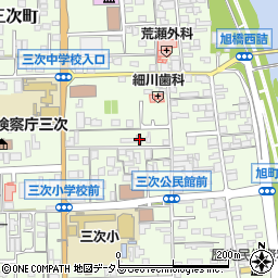 広島県三次市三次町1805周辺の地図