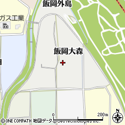 京都府京田辺市飯岡大森周辺の地図