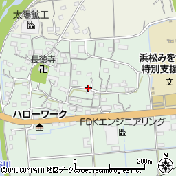 静岡県浜松市浜名区細江町広岡周辺の地図