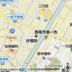 愛知県西尾市一色町一色伊那跨17周辺の地図