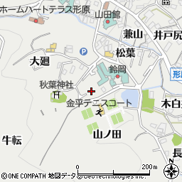 愛知県蒲郡市金平町遊名田周辺の地図