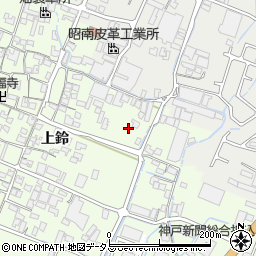 兵庫県姫路市四郷町上鈴302周辺の地図