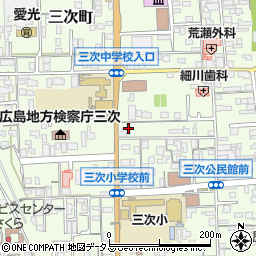 広島県三次市三次町1796-4周辺の地図