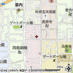 京都府京田辺市草内西垣内25周辺の地図