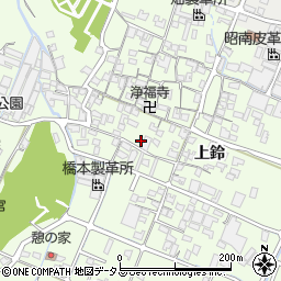兵庫県姫路市四郷町上鈴215周辺の地図