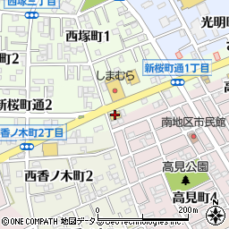ＨｏｎｄａＣａｒｓ愛知東新桜店周辺の地図