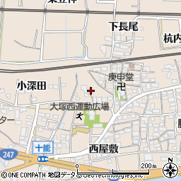 愛知県蒲郡市大塚町下長尾16周辺の地図