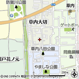 京都府京田辺市草内大切57周辺の地図